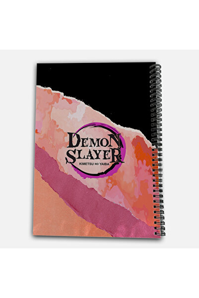 Define Moyas Demon Slayer Nezuko Striped A4 School Notebook 72 Sheets Model 1