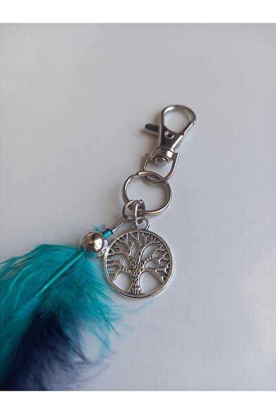 escoines koleksiyon Escoines Flashy Colorful Bohemian Feather Keychain 399636935Bcb1A0298