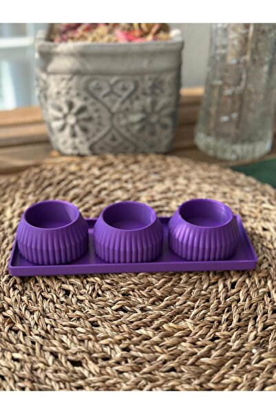 B2 Studio Üçlü Dekoratif Mumluk Seti – Modern Tasarım (Farklı Renk Seçenekleri)