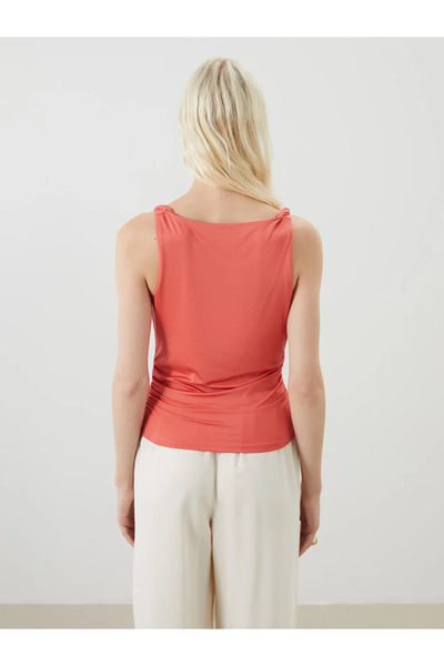 LC Waikiki U-neck gathered blouse