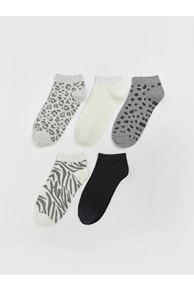 LC Waikiki Patterned Women's Booties Socks 5-Pack