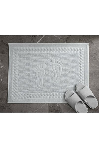 Dantelux Πετσέτα ποδιών καρό (50x70 cm) 100% βαμβάκι - ανοιχτό γκρι