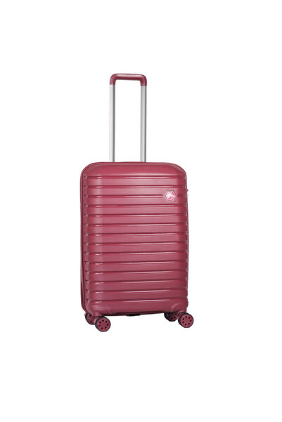 GROUND Vanille Orta Boy Valiz Bordo - 10663