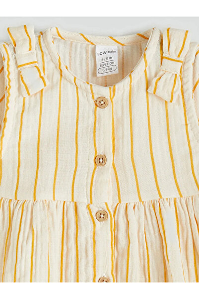 LC Waikiki Striped Baby Girl Muslin Dress