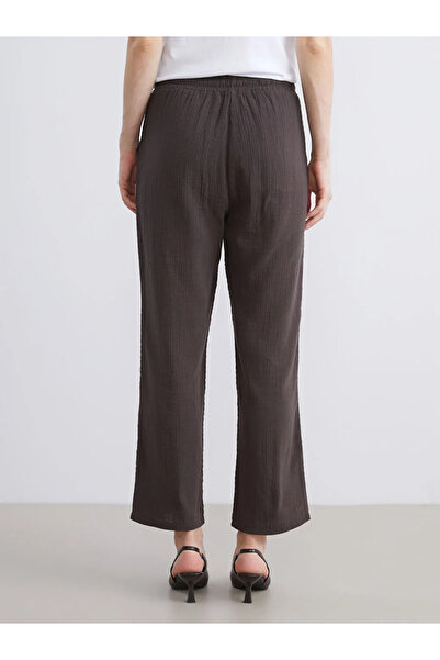 LC Waikiki Elastic Waist Textured Women's Trousers