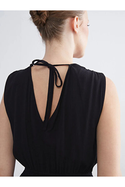 LC Waikiki V-Neck Waist Seated Dress