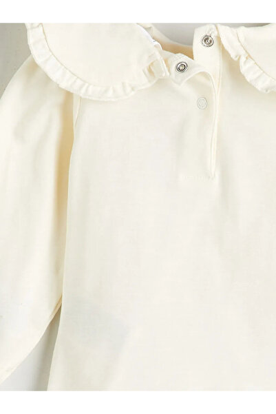 LC Waikiki Baby Collar Baby Girl Sweatshirt and Leggings 2-Piece
