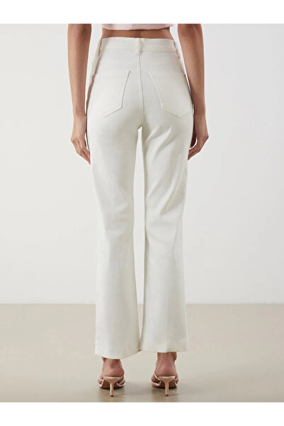 LC Waikiki Crop Flare Kadın Jean Pantolon