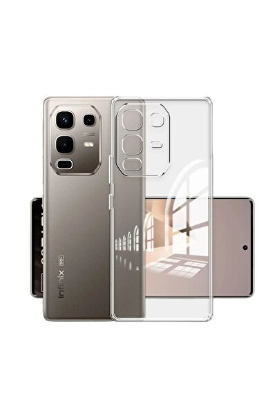 HANPORIUM Infinix Note 50 Pro Uyumlu Silikon Kılıf - Kamera Korumalı Esnek Pastel Renk Kapak - Şeffaf