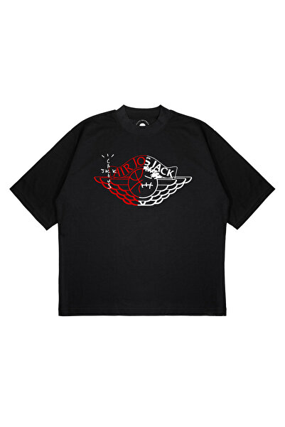 TRAGEDY Unisex Oversize Cactus Air Logo Printed Boxy Fit Thick Fabric T-Shirt