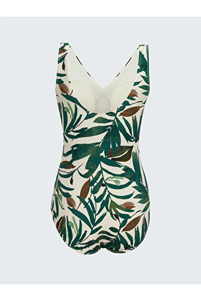 LC Waikiki V-Neck Floral Women's Swimsuit