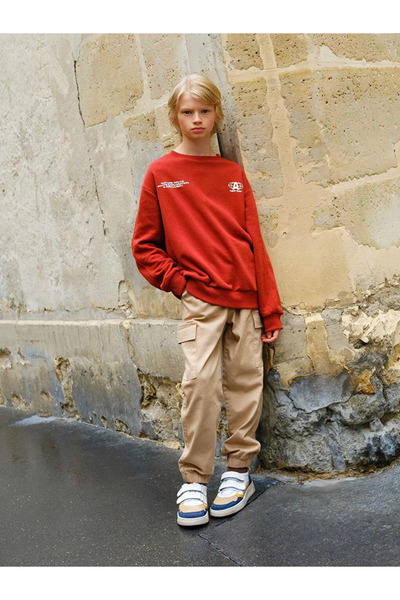 LC Waikiki Boys' Cargo Jogger Pants with Elastic Waist