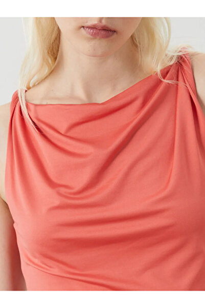 LC Waikiki U Yaka Büzgülü Bluz