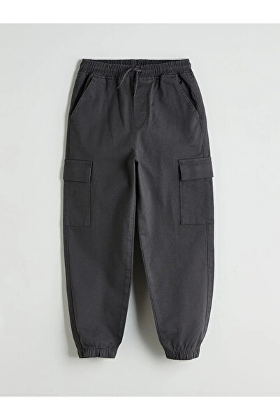 LC Waikiki Boys' Cargo Jogger Pants with Elastic Waist