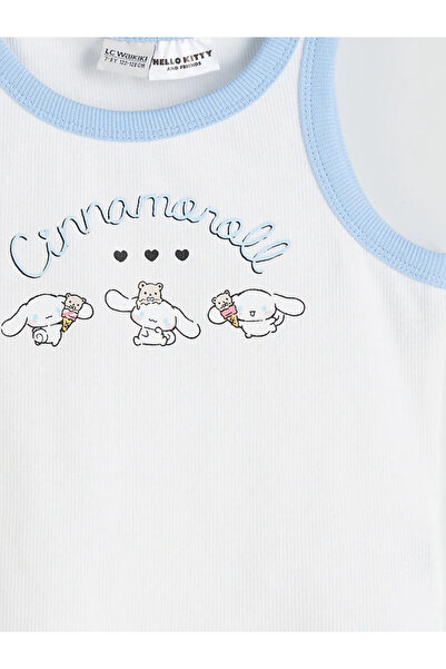 LC Waikiki Crew Neck Cinnamoroll Printed Girl's Crop Undershirt