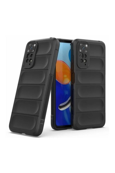 HANPORIUM حافظة سيليكون متوافقة مع هاتف Redmi Note 11 - غطاء وسادة هوائية مرن...
