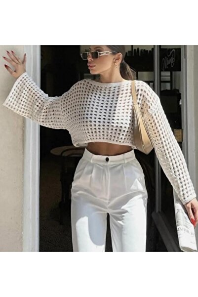 ms masal butikk Kadin fileli crop Kazak