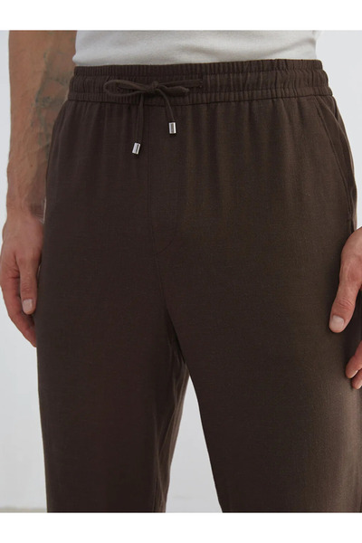 LC Waikiki Standard Pattern Linen Blended Men's Trousers