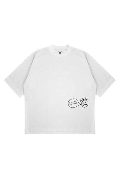 PURE EFFECT Unisex Oversize I PAID TRAVIS Μπλουζάκι με στάμπα με χοντρό ύφασμα με χοντρή εφαρμογή