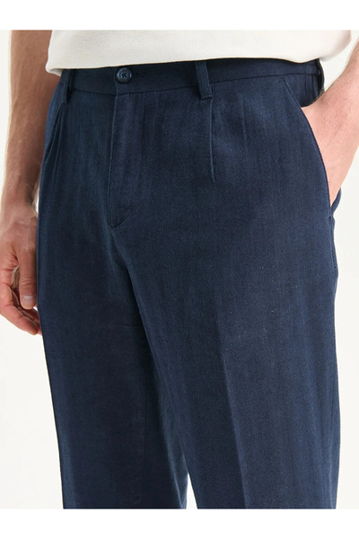 LC Waikiki Standard Pattern Linen Blended Men's Trousers