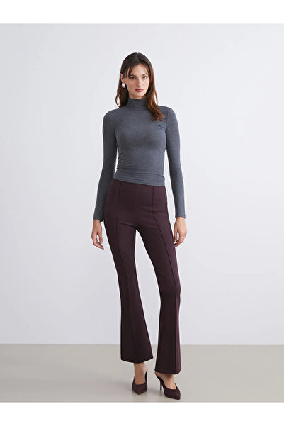LC Waikiki Extra Slim Fit Women's Trousers with Spanish Legs