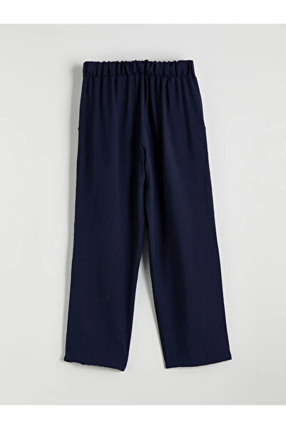 LC Waikiki Elastic Waist Textured Women's Trousers