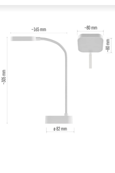 Home Şarjlı Masa Lambası Dokunmatik, Ders Çalışma Kitap Okuma Gece Lambası 3 Farklı Işık Akrobatik Beyaz