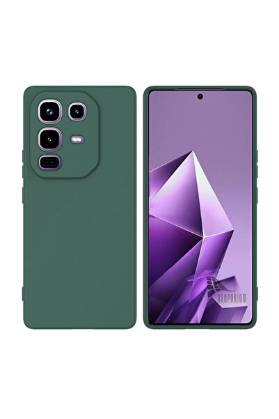 HANPORIUM Infinix Note 50 Pro Uyumlu Silikon Kılıf - Kamera Korumalı Esnek Pastel Renk Kapak - Yeşil