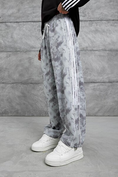 NOMARC Ανδρικό υφασμάτινο παντελόνι από ύφασμα αλεξίπτωτου με γκρι σχέδιο