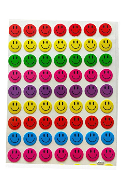 MİNGODAN BÜYÜK BOY RENKLİ HARF RAKAM VE EMOJİ GÜLEN YÜZ STİCKER