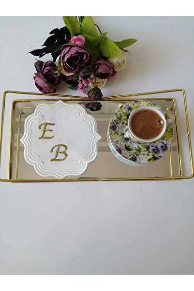 AFA TASARIM Kişiye Özel Harf Nakışlı Söz&Nişan Mendili, Söz Mendili, Damat Ka...