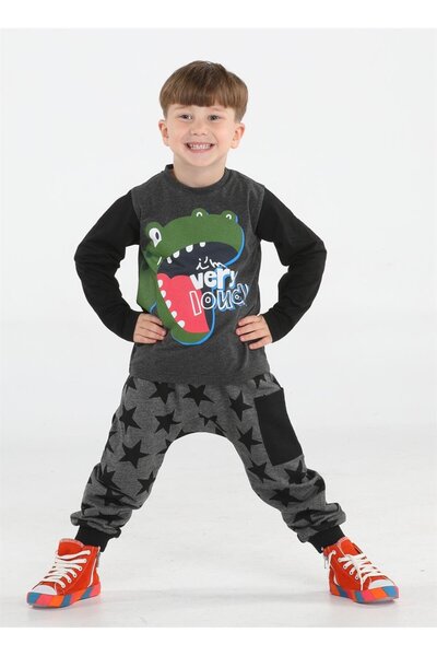 Casabony Star Muzip Dino Boy's Trousers Set