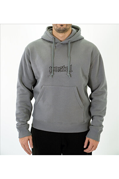 POSTAL MİNİMAL NAKIŞ HOODY SWEAT