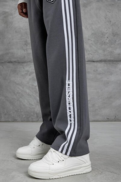 NOMARC Ανδρικό φούτερ Smoked 17.Yourself με γράμματα, φαρδύ κομμένο σε σχήμα φούτερ