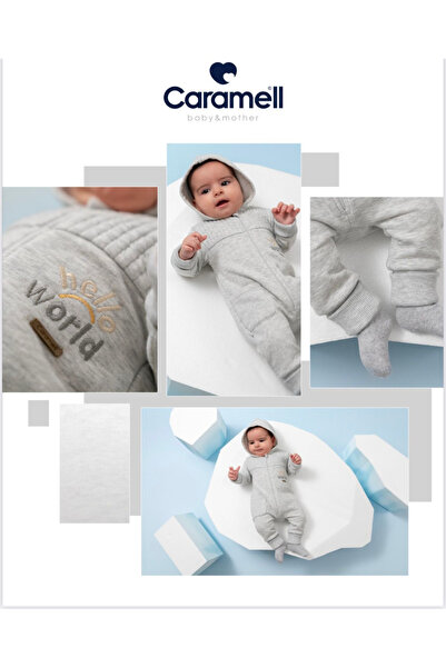 Caramell Barbosa Hello World 3 Threaded Ribbed Baby Boy Lux Jumpsuit Te2093 (New Season)