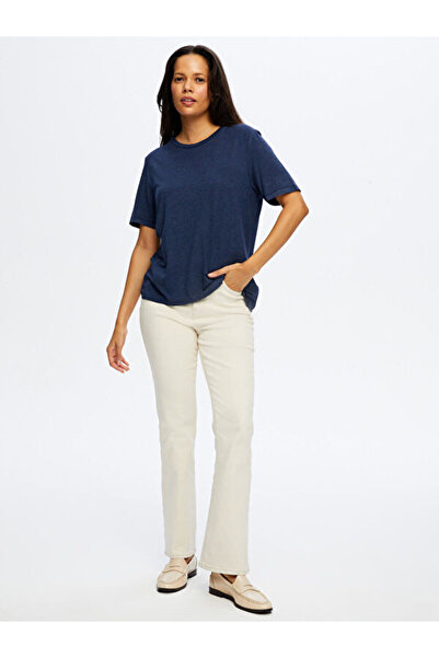 Faik Sönmez Yuvarlak Yaka Kısa Kol T-Shirt W26TSH009