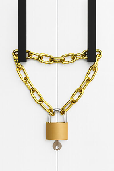 lawrenceshop Stainless Steel / 35 Cm. Chain Lock Cabinet Dormitory Sports Loc...