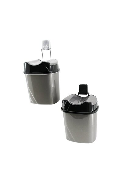 Go İthalat Metal Hanging Plastic Trash Bin Adhesive Mounting (5273)
