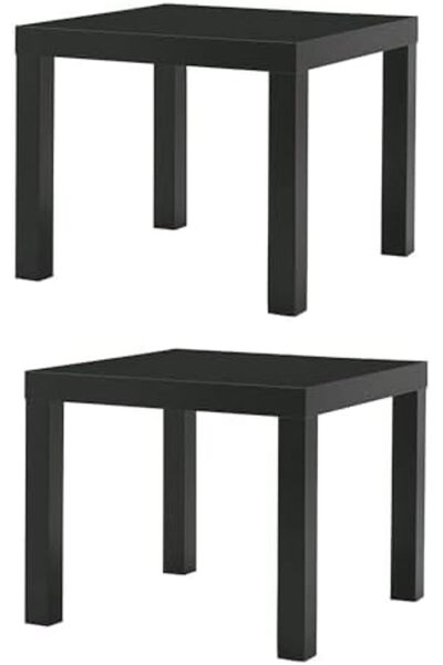 IKEA Black Wooden Side Table (Set of 2)