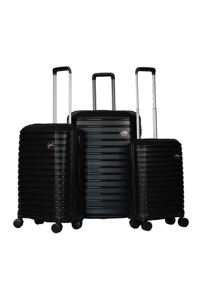 GROUND Vanille 3’lü Valiz Seti Siyah - 10663