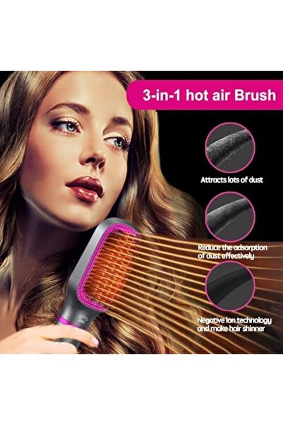 Generic 3 in 1 Hair Dryer Brush and Styler, Professional Negative Ions Air Brush, Blow Dryer Co