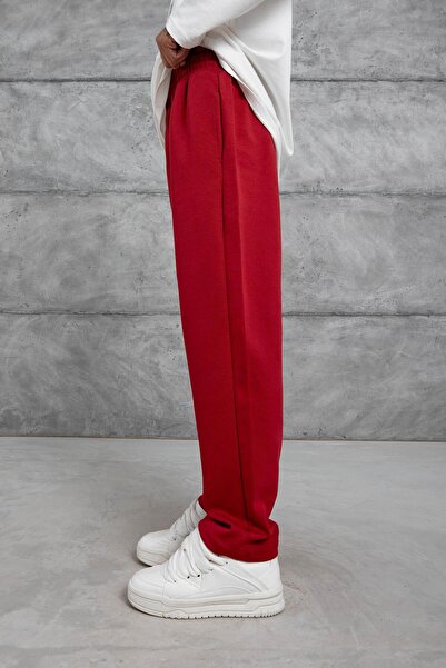NOMARC Men's Red Basic Model Sweatpants