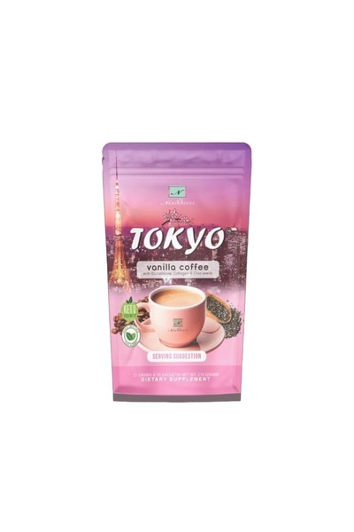 Gluta قهوة طوكيو الفانيليا مع الجلوتاثيون والكولاجين وبذور الشيا