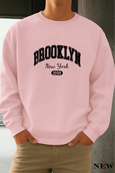 New Shine سويت شيرت برقبة دائرية مطبوعة من بروكلين نيويورك
