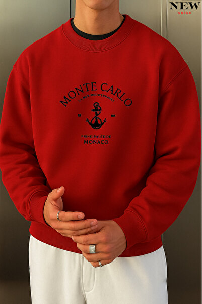 New Shine سويت شيرت مطبوع برقبة دائرية من مونت كارلو