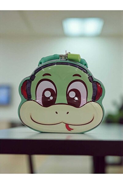 Mrt Character-Shaped Piggy Bank with Lock and Spare Key