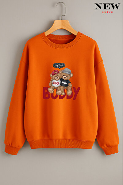 New Shine My Best Printed Crew Neck Sweatshirt