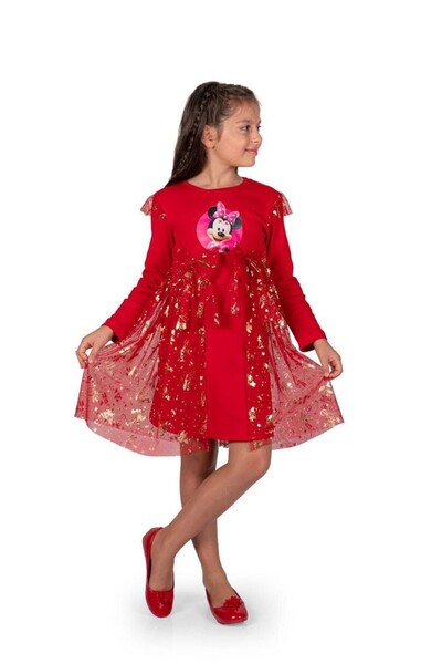 EXTRAÇARŞI Girl's Mickey Party Outfit Birthday and Show Costume Dress
