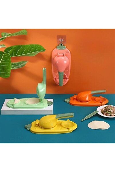 Go İthalat Carrot Design Stylish Practical Dumpling Ravioli Dough Pressing Dumpling Making Mold (5273)