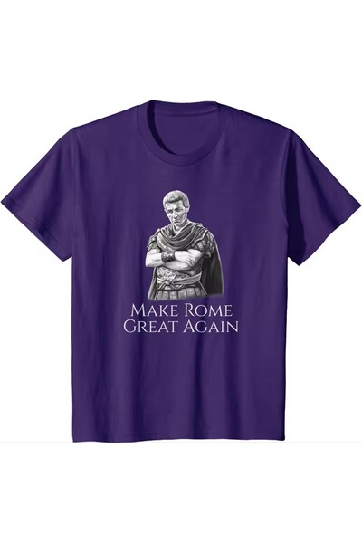 l'eivor Ανδρικό βαμβακερό μπλουζάκι με στάμπα Gaius Julius Caesar Make Rome G...